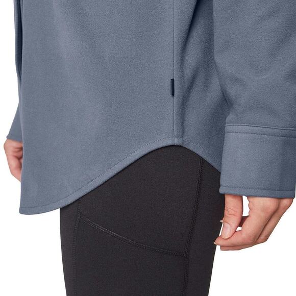 New Mondetta Women's Soft Plush Cozy Moisture Wicking Snap Button Up Shirt - Picture 3 of 7